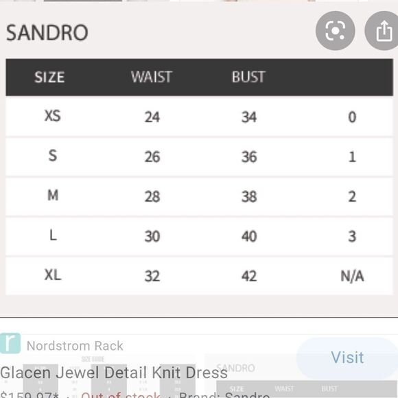 Sandro Paris Helium Lace Back Top 2 M - Picture 13 of 13